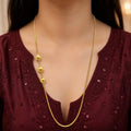 Gold Micro Plated Copper Three Ball Mugapu Bead Neck Chain