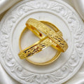 Gold Micro Plated Floral Cutwork Traditional Bangle
