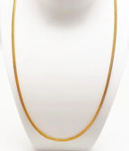 Gold Micro Plated Snake Pattern Neck Chain For Women