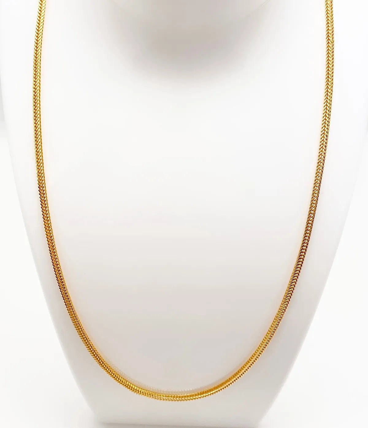 Gold Micro Plated Snake Pattern Neck Chain For Women
