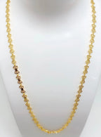 Gold Micro Plated Fan Design Neck Chain For Women