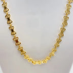 Gold Micro Plated Fan Design Neck Chain For Women