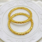 Gold Plated Nakshikari Bala Traditional Bengali Bangle For Women