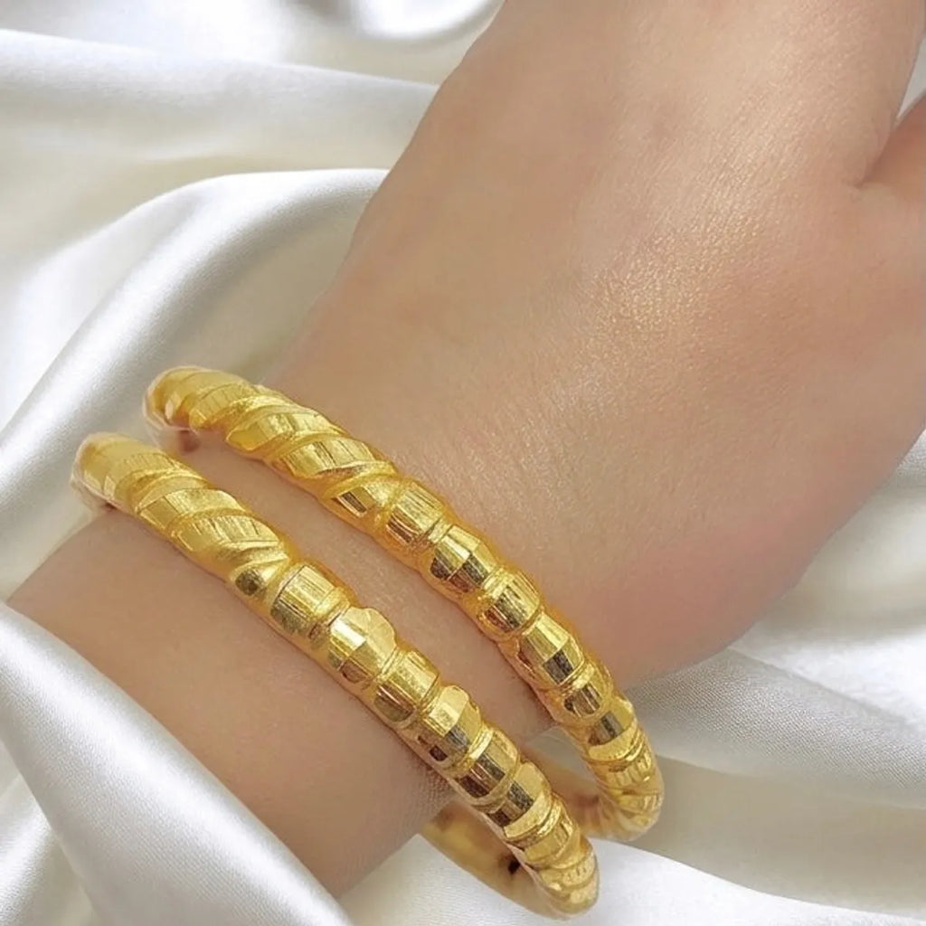 Gold Plated Nakshikari Bala Traditional Bengali Bangle For Women