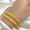 Gold Plated Nakshikari Bala Traditional Bengali Bangle For Women