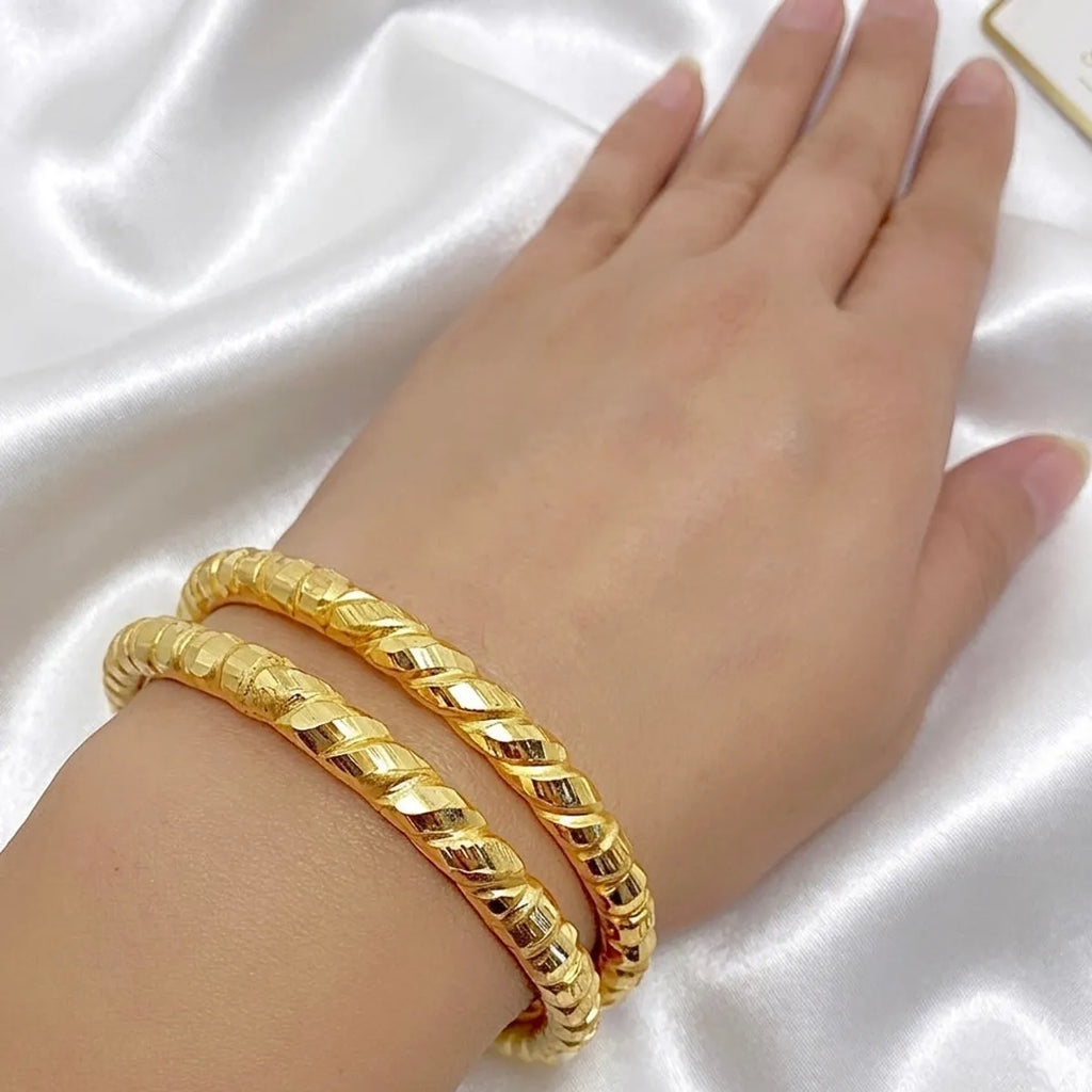 Gold Plated Nakshikari Bala Traditional Bengali Bangle For Women