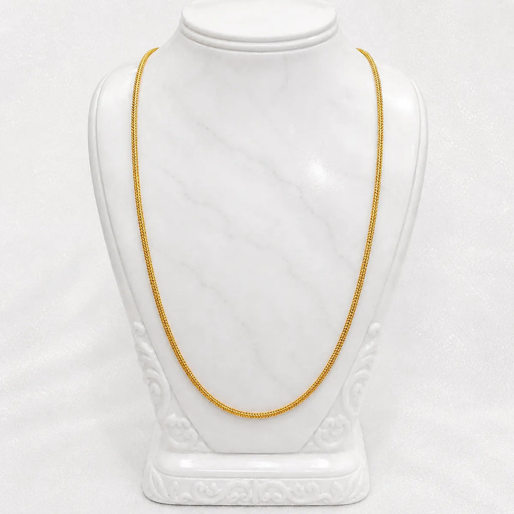 Gold Micro Plated Copper Snake Chain Necklace For Women