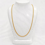 Gold Micro Plated Copper Snake Chain Necklace For Women
