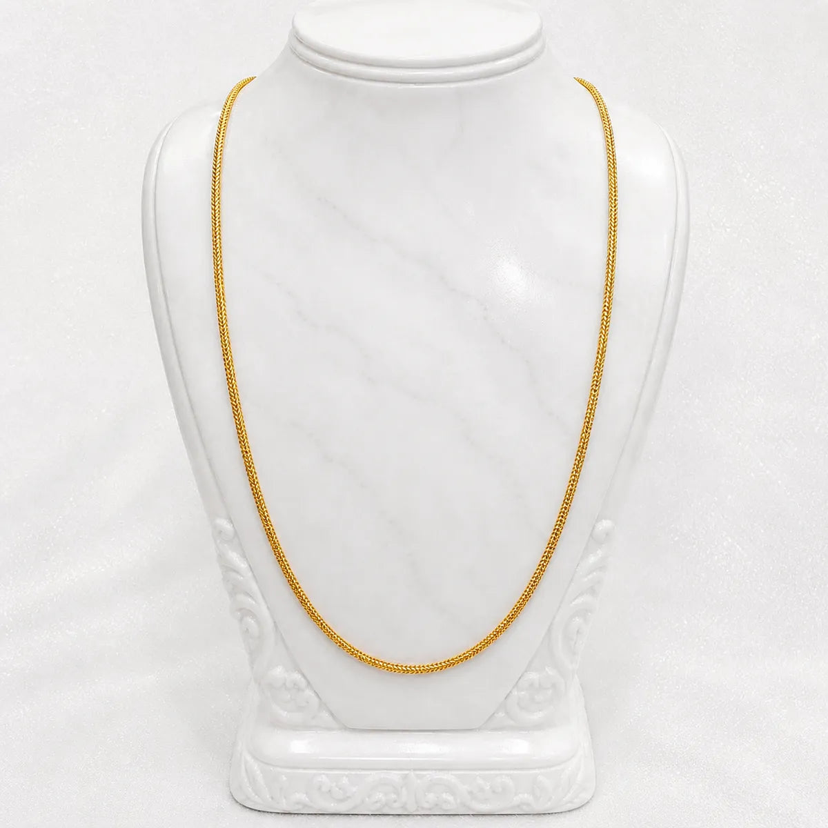 Gold Micro Plated Copper Snake Chain Necklace For Women