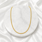 Gold Micro Plated Copper Snake Chain Necklace For Women