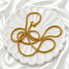 Gold Micro Plated Copper Snake Chain Necklace For Women