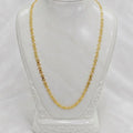 Gold Micro Plated Copper Fan Link Neck Chain For Women