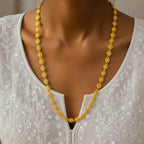 Gold Micro Plated Floral Link Neck Chain For Women