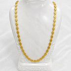 Gold Micro Plated Floral Link Neck Chain For Women